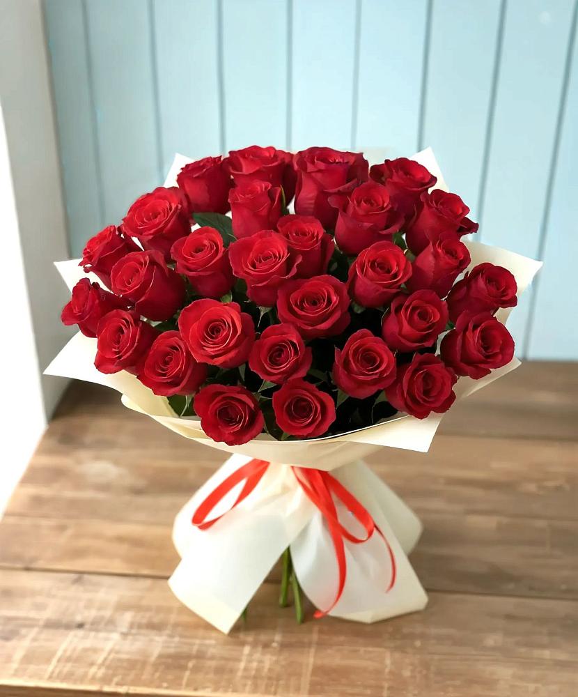 Букет 29 Красных роз в Сосново Ленинградская область
