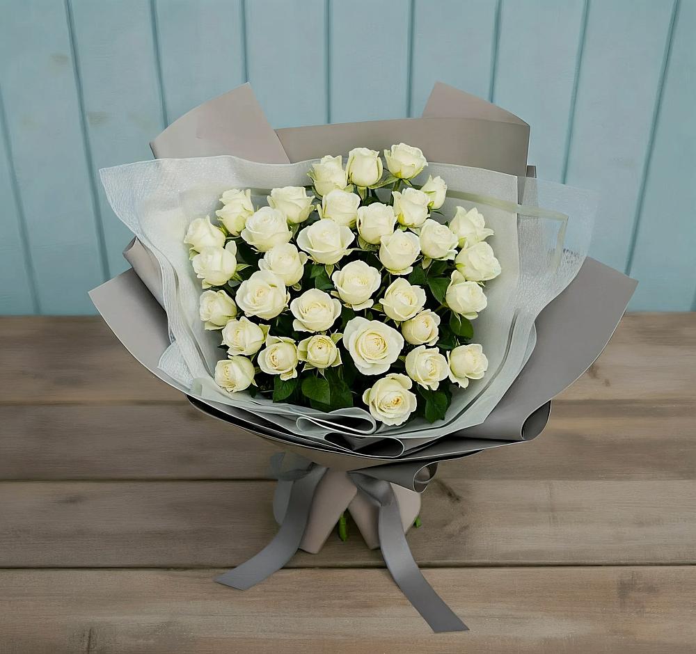 Букет Белоснежная нежность в Сосново Ленинградская область