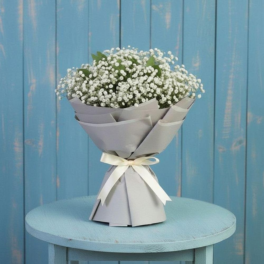 Букет цветов из: Гипсофила в Сосново Ленинградская область