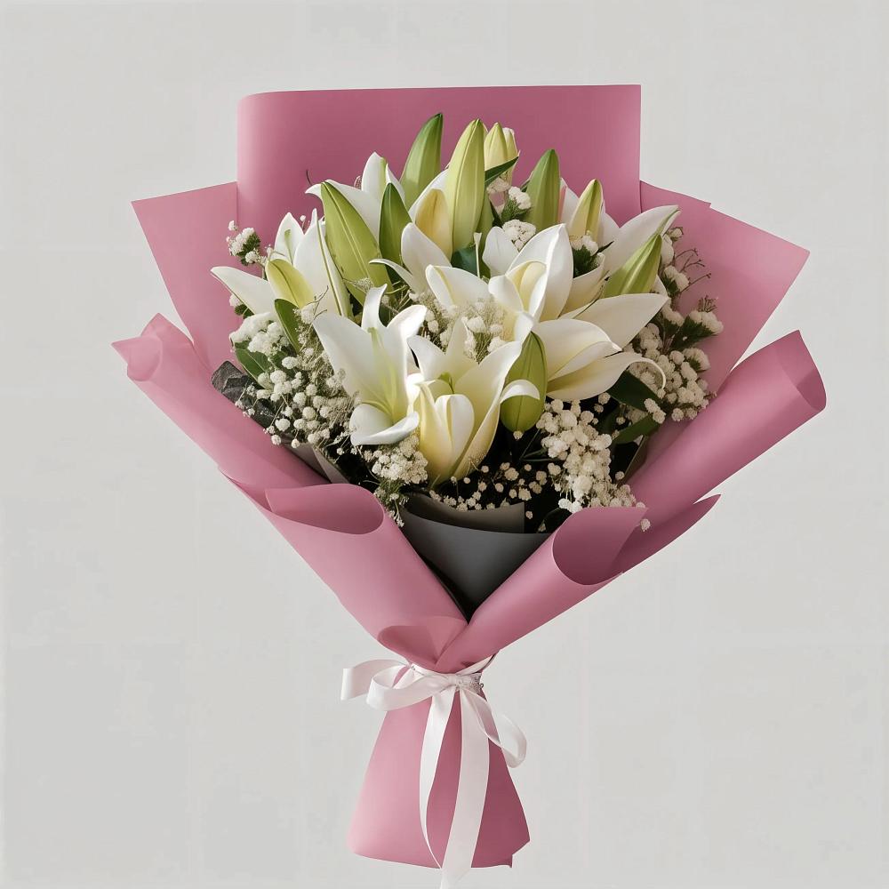 Букет цветов из: Лилии в Сосново Ленинградская область
