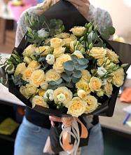 Букет цветов из:  Розы и Лизиантусы #REPLACE_PRED# Сосново Ленинградская область