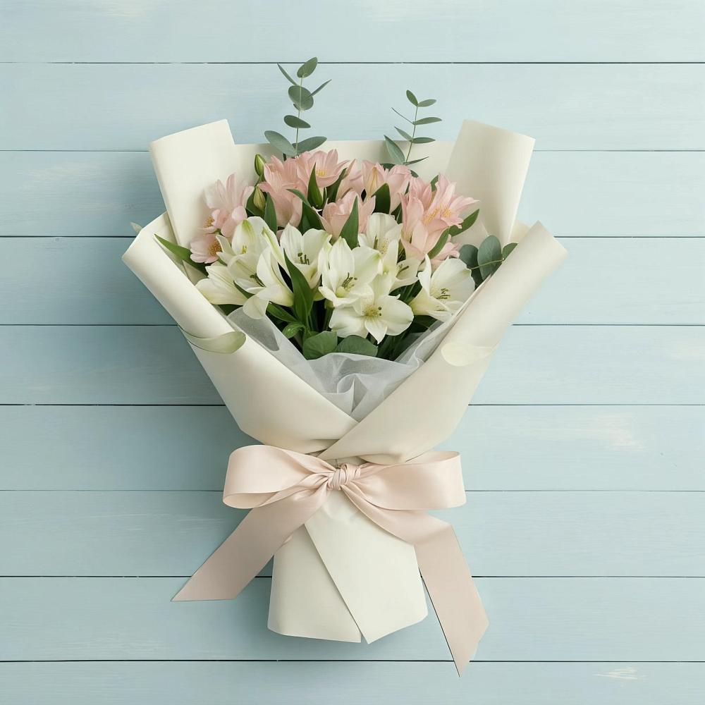 Букет цветов из: Альстромерии в Сосново Ленинградская область