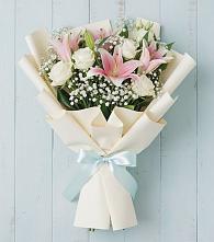 Букет цветов из:  Лилии #REPLACE_PRED# Сосново Ленинградская область